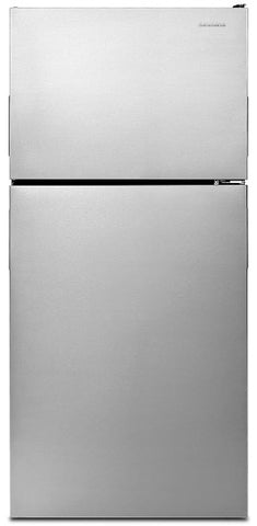 Refrigerator , 18 cu ft , Amana , Stainless Steel