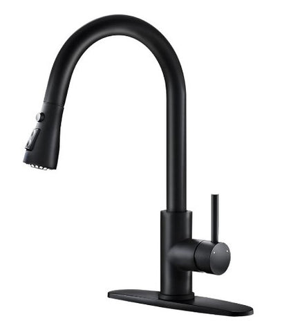 Kitchen Faucet , Pull-Down Sprayer  Matte Black